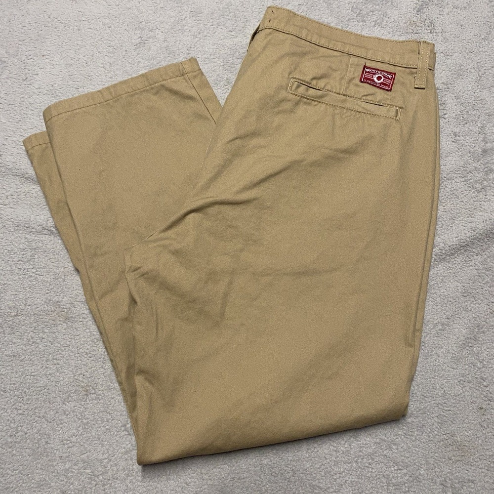 Rustic Dime Workwear Chino Mens 38x27 Khaki Straight Leg Casual USA
